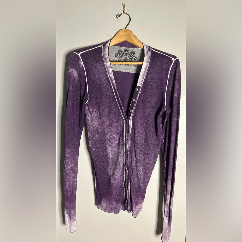 Parasuco garment dyed knit cardigan - Picture 2 of 13
